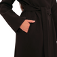 Opera Midi Cashmere Blend Overcoat in Black
