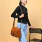 Classy Leather Bags women's 2-pocket leather sling crossbody bag in a compact design