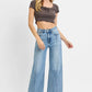 RISEN Full Size High Rise Crop Wide Leg Jeans Plus Size - Farnelli