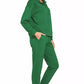 Zenana Scuba Half Zip Pullover and Jogger Set - Farnelli