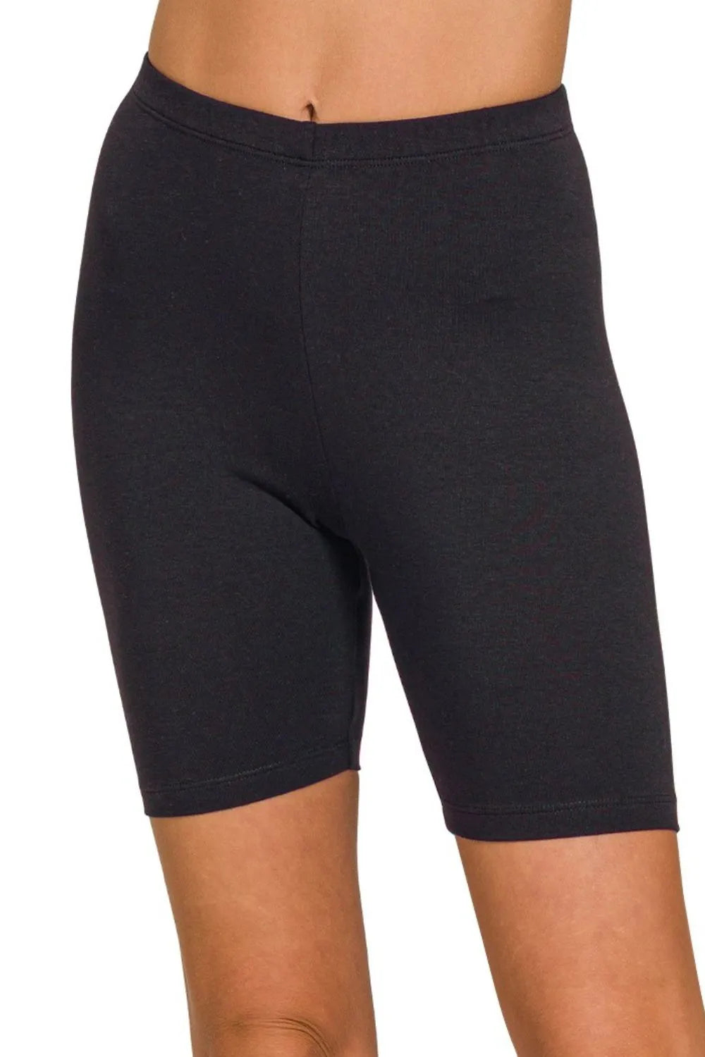 Zenana Premium Cotton Biker Shorts - Farnelli