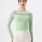 Round Neck Long Sleeve Active T-Shirt - Farnelli
