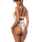 Mapale Lace Delight Sheer Mesh Eyelash Lace Bodysuit