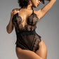 Sheer Eyelash Lace Deep Plunge Teddy Mapale Temptation-2