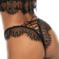 Sheer Lace Longline Bra & String Panty Set Mapale Temptation-2