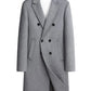 Men's Plus Size Double-Breasted Wool Overcoat - Farnelli