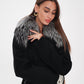 Saga®Furs Silver Fox Wool Alpaca Coat