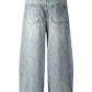 Men's Washed Relaxed Fit Baggy Jeans - Farnelli
