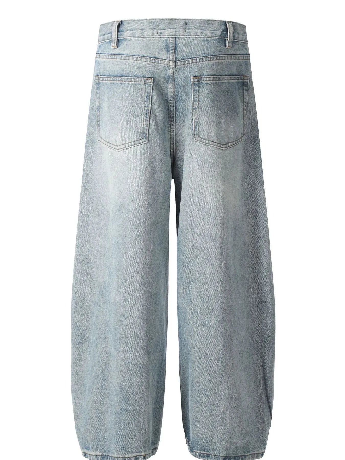 Men's Washed Relaxed Fit Baggy Jeans - Farnelli