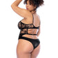 Mapale Midnights Captive Sheer Lace Teddy