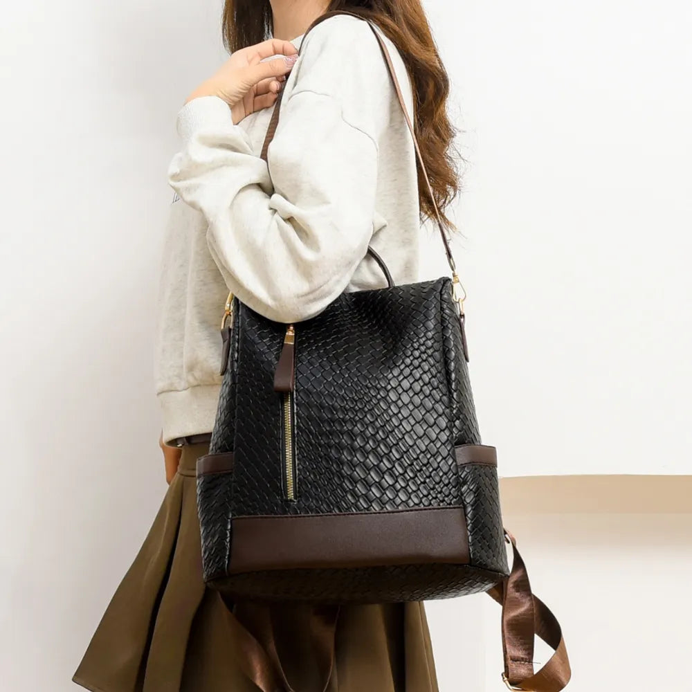 PU Leather Backpack Bag - Farnelli