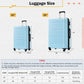 HouseOfZazla expandable 2-piece luggage set with TSA lock and spinner wheels in multiple colors