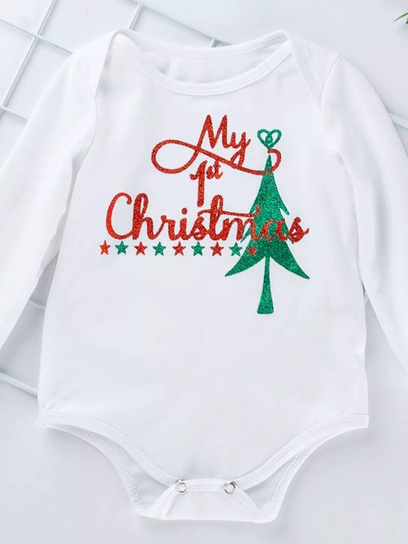 Children's Christmas Santa Baby 4 Piece Outfit Set - Farnelli