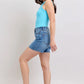 Judy Blue Full Size 2 Button Denim Shorts with Pockets Plus Size - Farnelli