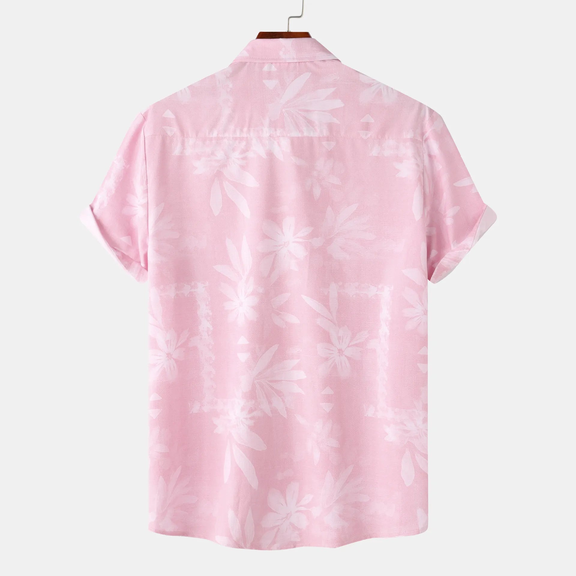 Men's Print Short Sleeve Button-Up Shirt - Farnelli