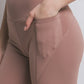 Love Tree High Waist Seam Detail Active Shorts - Farnelli