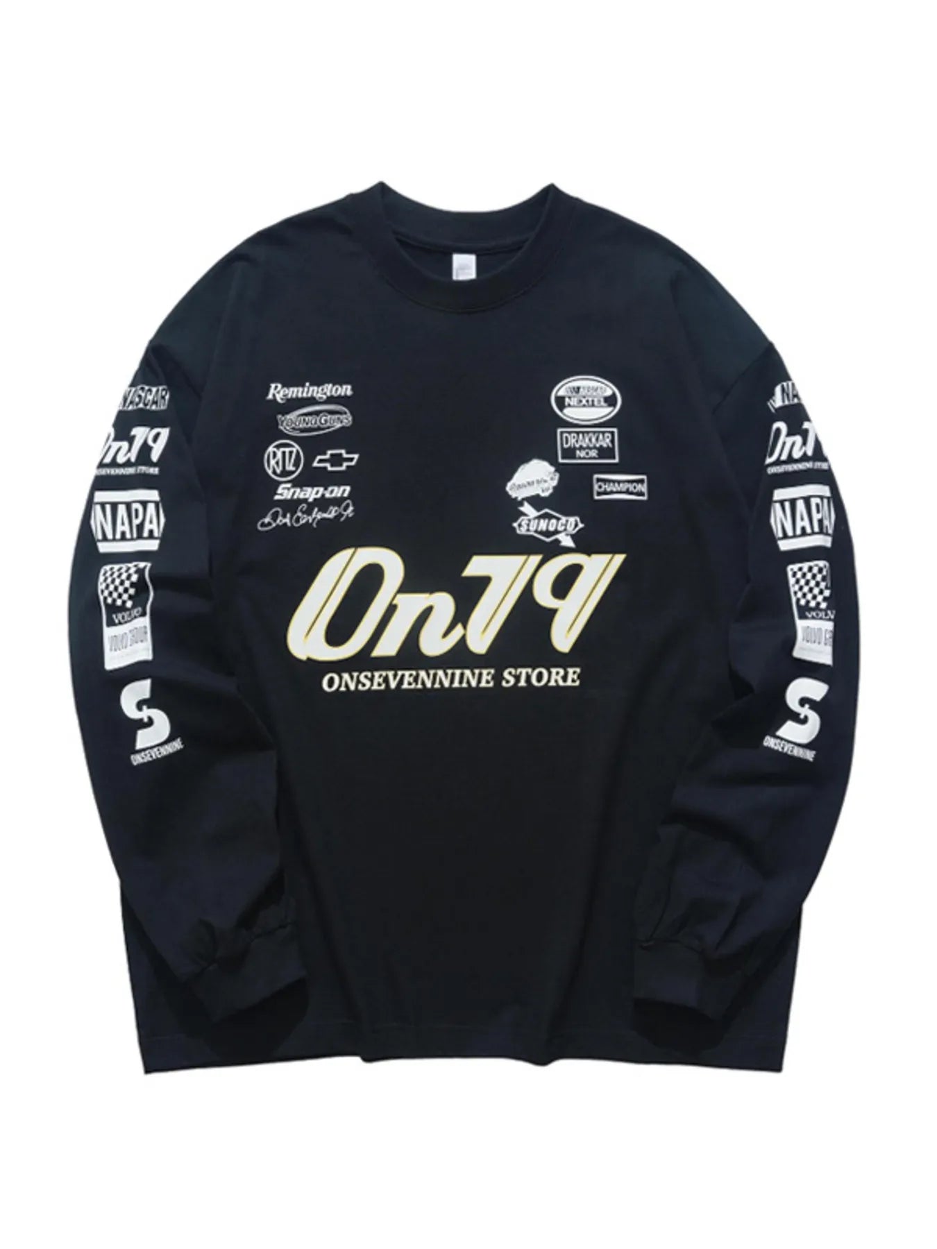 Men's Graphic Round Neck Long Sleeve T-Shirt - Farnelli