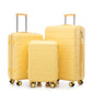 HouseOfZazla 3-piece spinner wheel luggage set with combination locks