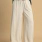 Umgee Full Size High Waisted Embellished Linen Pants Plus Size - Farnelli