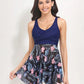 Printed Wide Strap Two-Piece Swim Set - Farnelli
