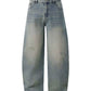 Men's Vintage Wash Wide Leg Jeans - Farnelli