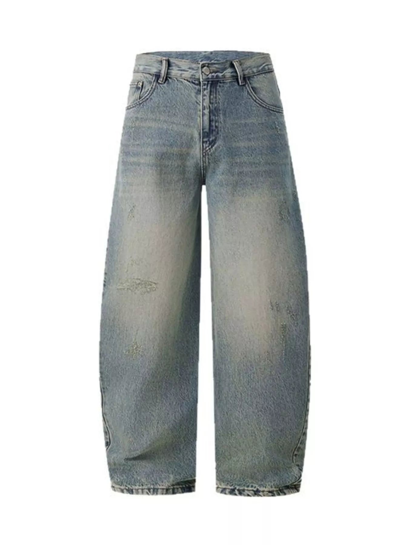Men's Vintage Wash Wide Leg Jeans - Farnelli