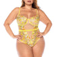 Mapale Daisy Bliss Sheer Mesh Bodysuit