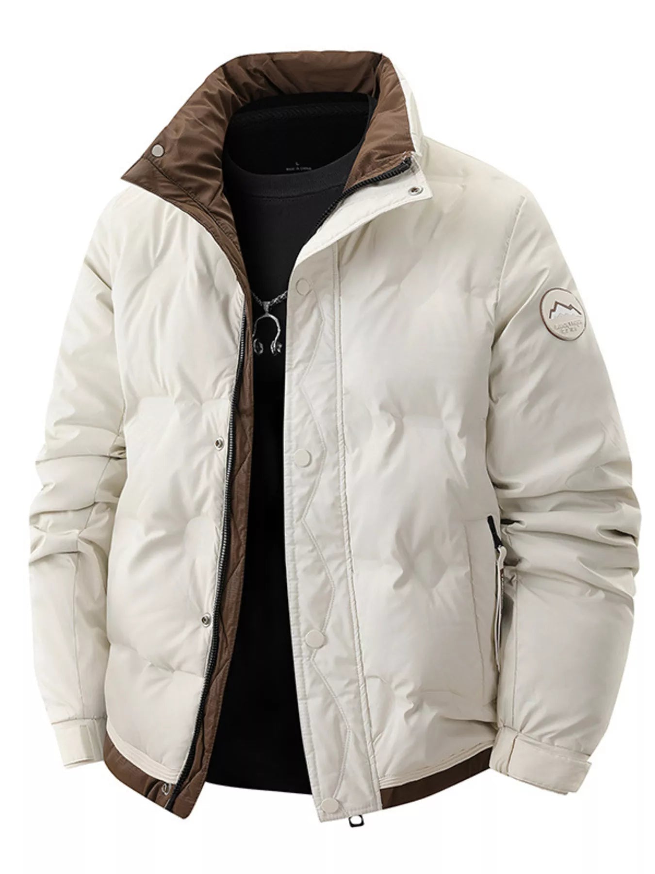 Men's Plus Size Warm Padded Lightweight Coat - Farnelli