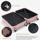 HouseOfZazla 4-piece hard case luggage set with USB charging ports