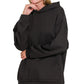 Zenana Oversized Scuba Hoodie with Kangaroo Pocket - Farnelli