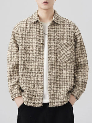 Men's Plus Size Button Up Shirt with Chest Pocket - Farnelli