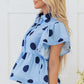 Journey Polka Dot Buttoned Blouse - Farnelli