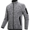Men's Full Size Full-Zip Outdoor Jacket Plus Size - Dark Gray