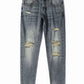 Men's Distressed Slim Fit Jeans - Farnelli