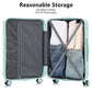 HouseOfZazla 3-piece spinner wheel luggage set with combination locks, shown togethereriwa