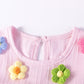 Children's Floral Ruffled Sleeve Dress - Farnelli