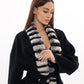 Genuine French Orylag Fur Italian Cashmere Wool Coat