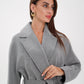 Cambridge Comfort Wraparound Wool Cashmere Coat in Dove