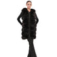 Genuine Polar Fox fur vest by Alaska® Outerwear Company, 90 cm length with plush white fur texture