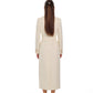 Alaska Longline Cashmere Wool Blend Coat in Ivory