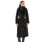 Genuine  Mink Fur Eco Suede Coat