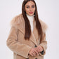 Genuine Lama Fur Virgin Wool Coat