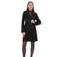 Zuri Cashmere Blend Overcoat in Black