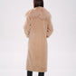 Genuine Lama Fur Virgin Wool Coat