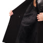 Karina Midi Cashmere Wool Blend Coat In Black