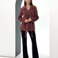 Lyndale Cashmere Wool Blend Coat in Sangria