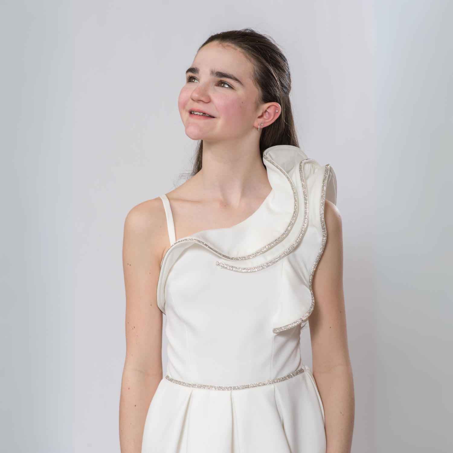 Celebrity stylish preteen girls formal dress-4