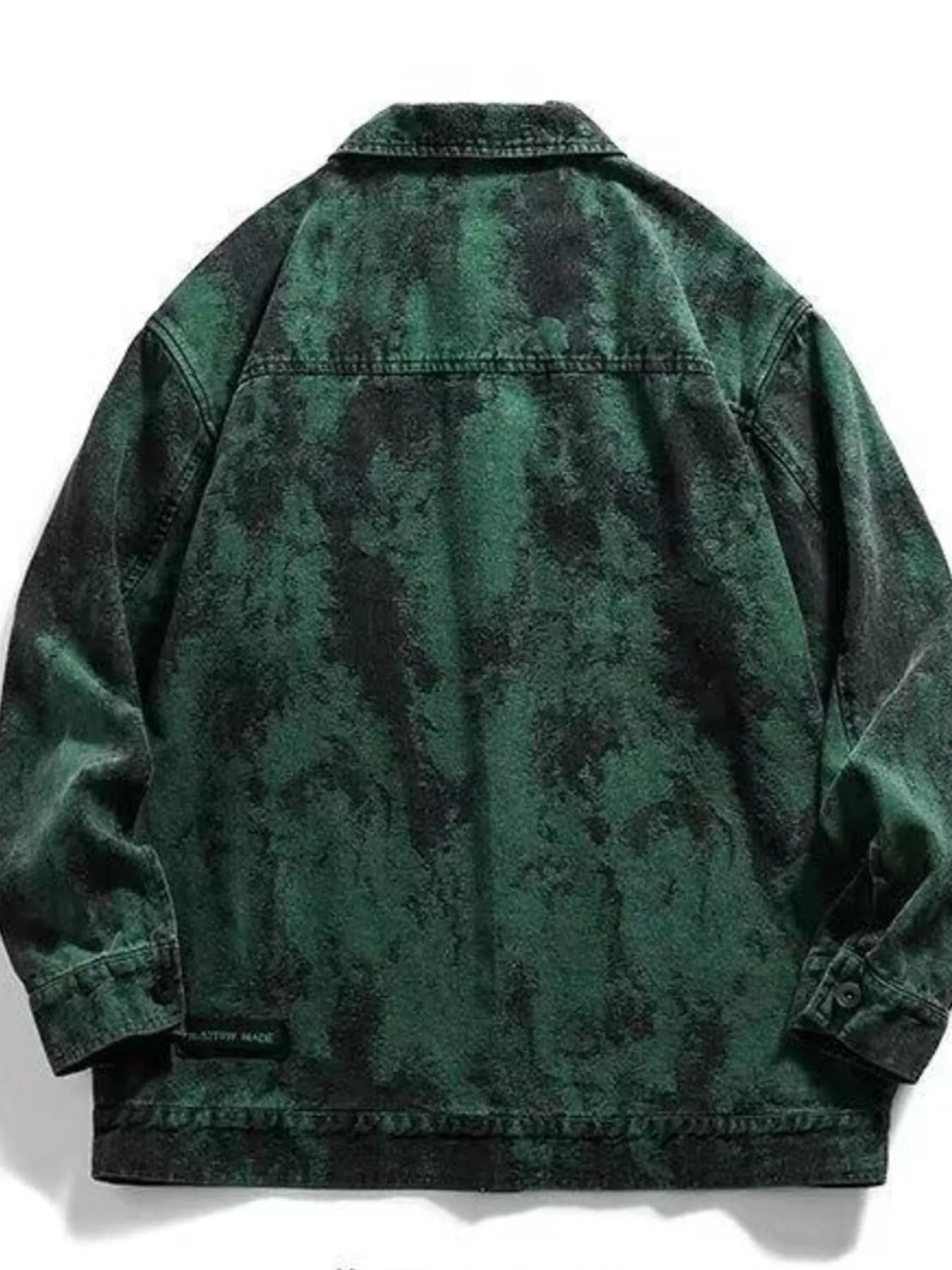 Men's Plus Size Button Up Oversized Denim Jacket - Farnelli