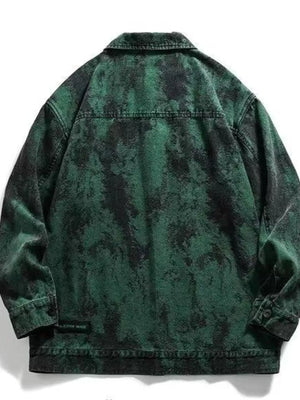 Men's Plus Size Button Up Oversized Denim Jacket - Farnelli