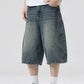 Men's Vintage Washed Denim Bermuda Shorts - Farnelli